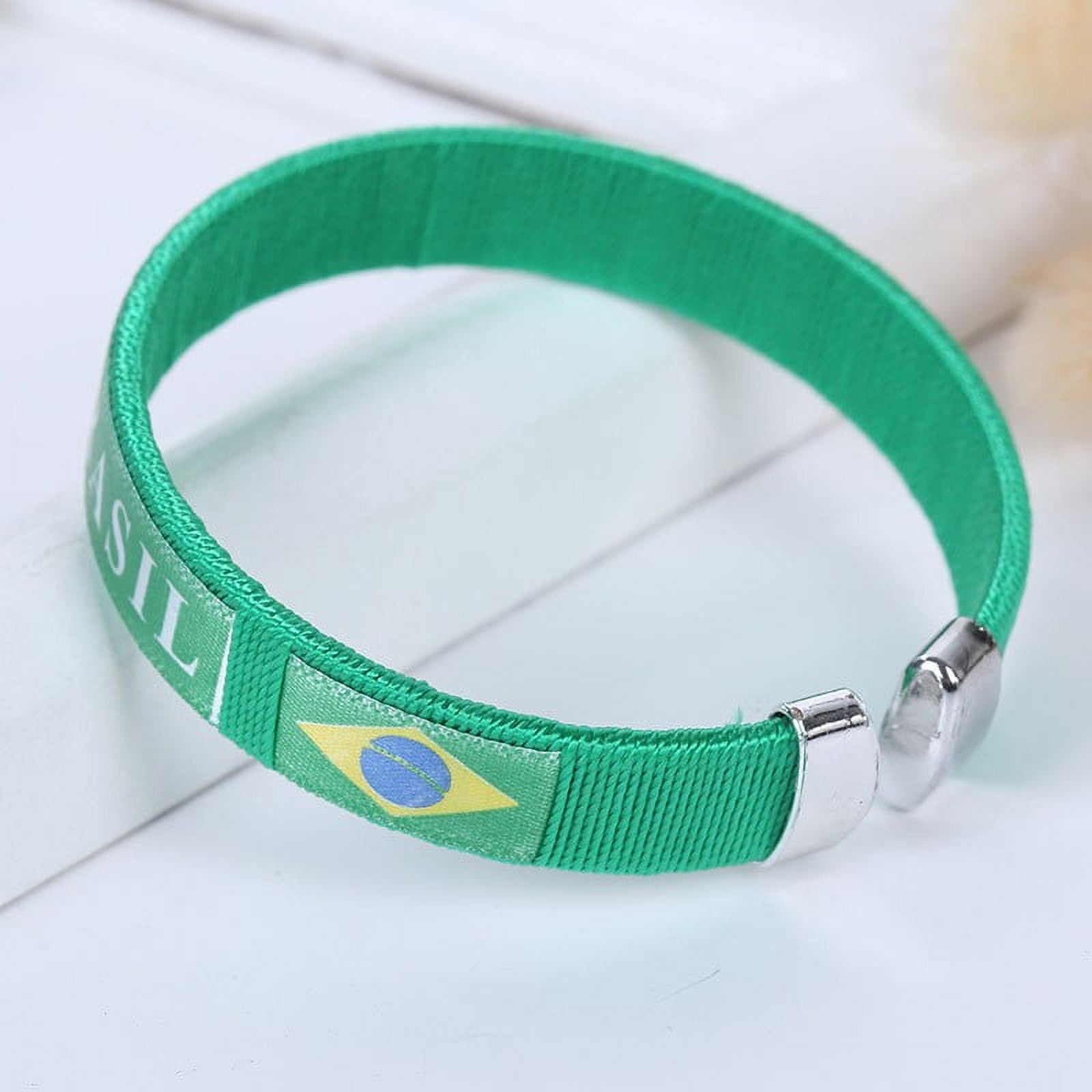 Summer 2024 National Flag Wristband Sports Bracelet Embroidered