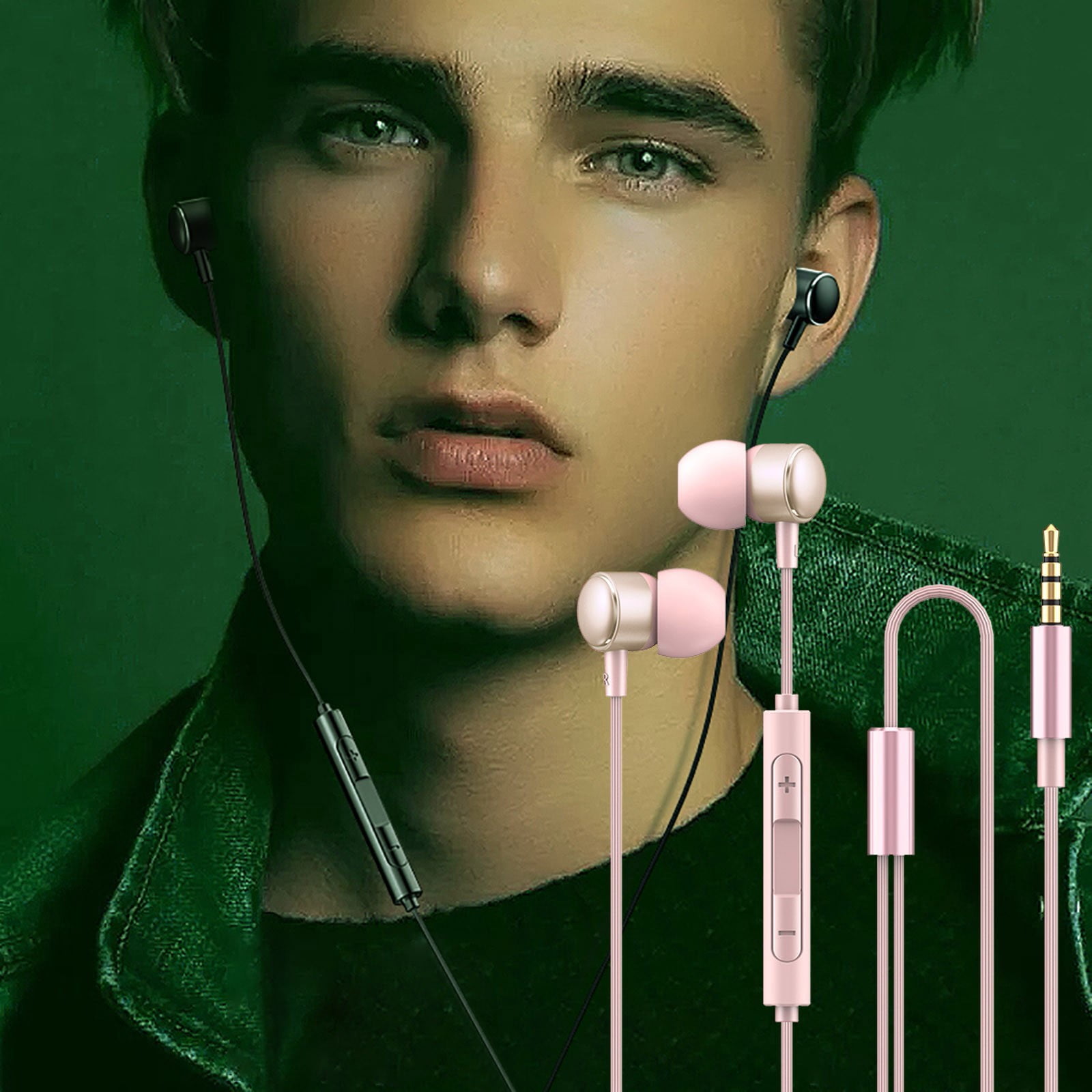 Summer 2024 With Microphone In Ear Sports Headphones Headphones 3.5mm Headphones Round Hole