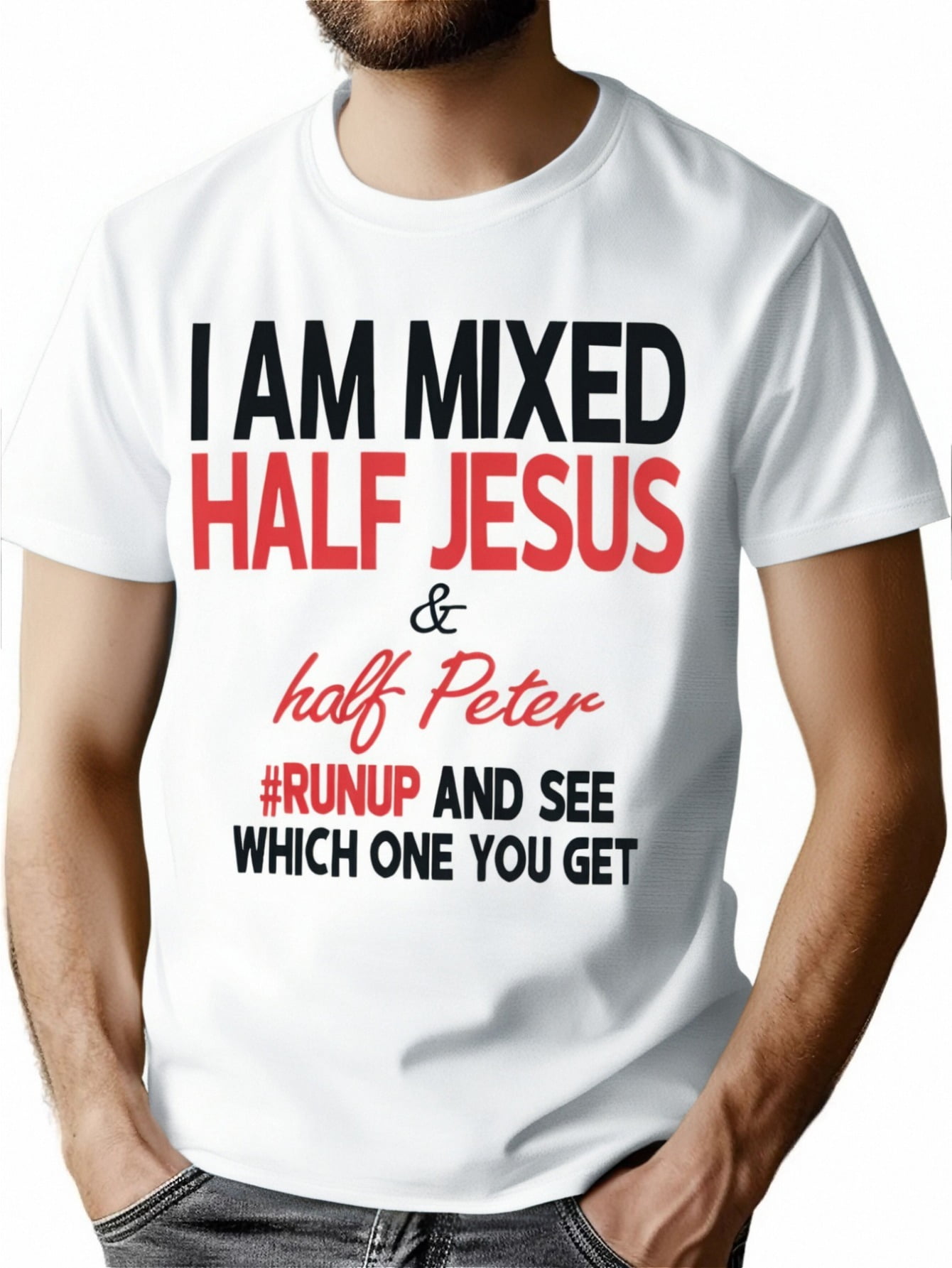 Adam Tartan T-Shirt Half of Me - Cross Style