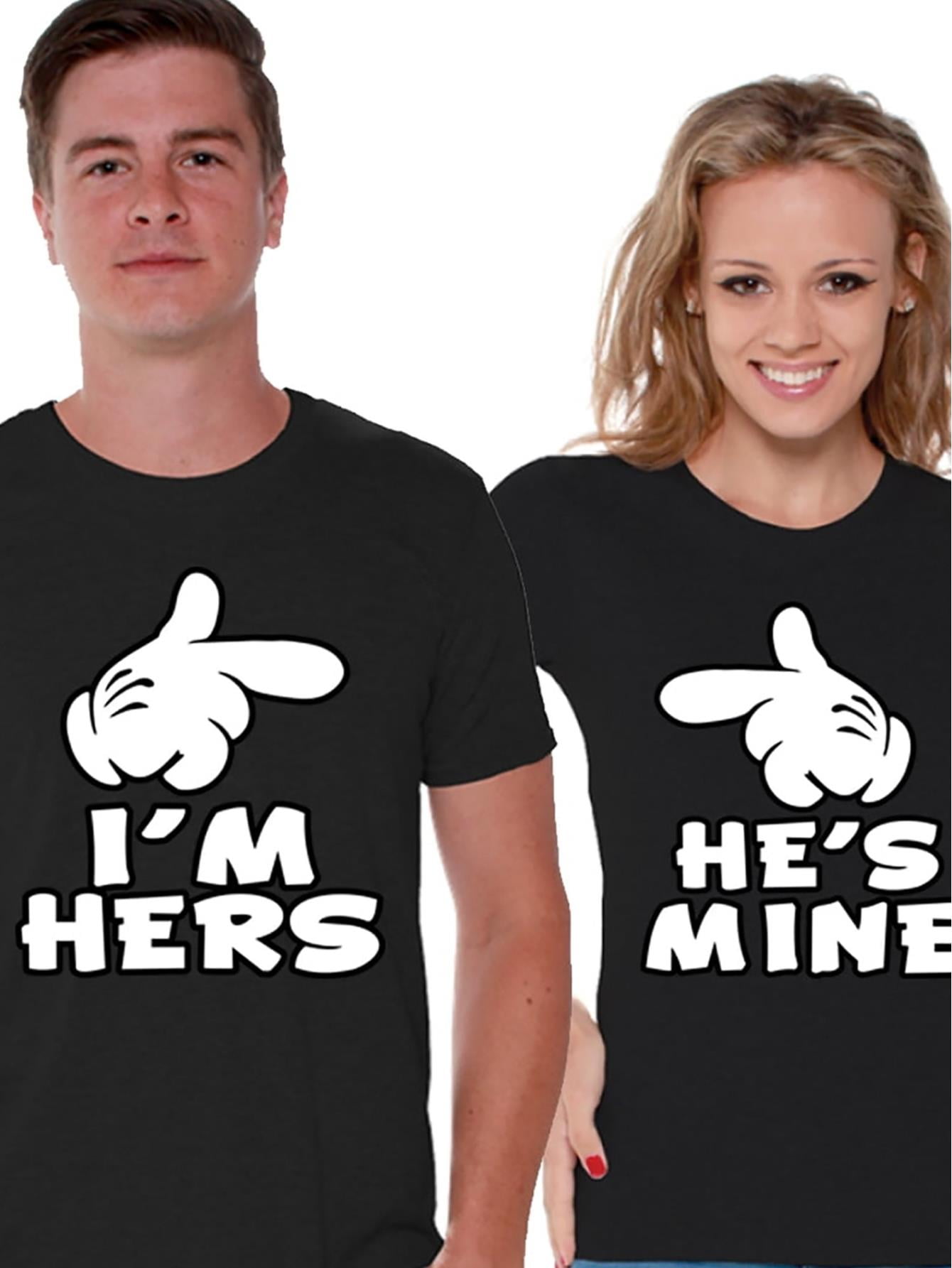 YALLNASL Couple Matching Necklaces - 'A Piece Of Him & Her' I Love You Gifts For Husband, Wife, Boyfriend, Girlfriend
