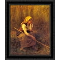 thumbnail image 1 of Summer 20x23 Black Ornate Wood Framed Canvas Art by Breton, Jules, 1 of 2