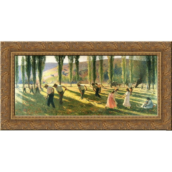 Summer 24x16 Gold Ornate Wood Framed Canvas Art by Martin, Henri