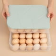 thumbnail image 1 of Deviled Egg Containers with Lid,Portable Storage Carrier Egg Holder,Stackable Plastic Egg Tray Carrier for Kitchen,Fridge,Keep Fresh(Green), 1 of 5