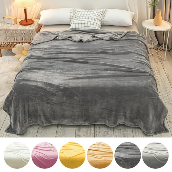 Summer 65% off Clearance! Quilt Set Queen Bedspread Fleece Bed Blanket - Lightweight AirConditioner Throw For All Seasons - Soft And Cozy Cover Or Mat
