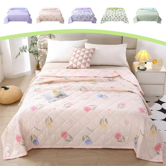 Summer 65% off Clearance! Quilt Set Queen Bedspread Summer Washed Cotton Conditioned Quilt Summer Cool Quilt Machine Washable Thin Quilt Quilt Core Student Bedroom Dormitory Summer Quilt