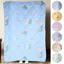 Summer 65% off Clearance! Quilts for Queen Bed friendly Plain Printed Washed Summer Quilt Ventilation Quilt