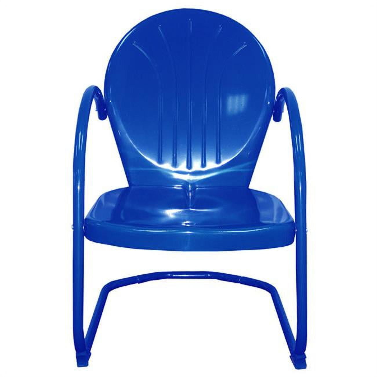 Summer 91402 Metal Tulip Chair Blue