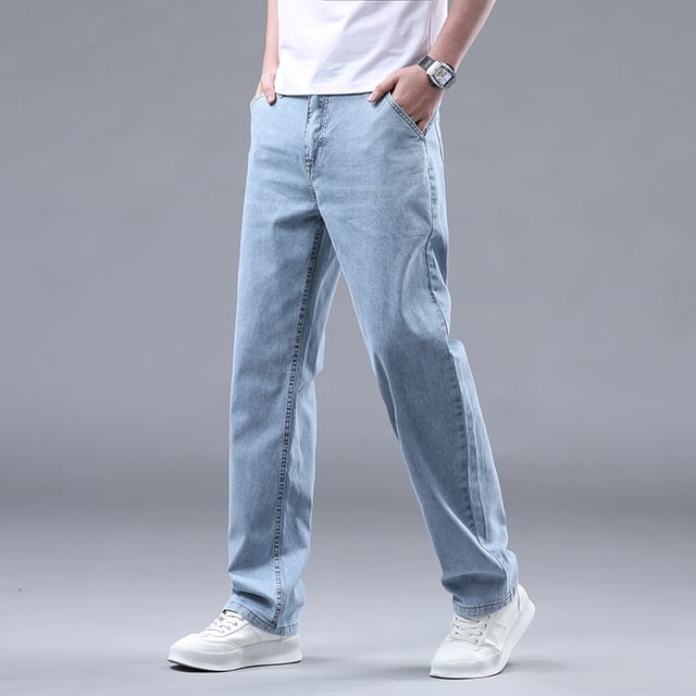 Men Linen Blend Pants New Breathable Loose Casual Sports