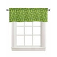 thumbnail image 1 of Summer Abstract Fruit Linen Curtain Valance for Bedroom/Bathroom/Kitchen/Office/Living/Dining Room Window,Tropical Green Simplistic Fruit Rod Pocket Topper Decorative Cafe Drapes Panel 54"x18", 1 of 6
