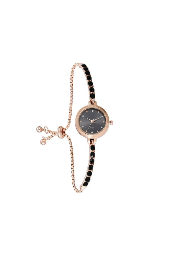 Summer Accessories Bracelet Women's Exquisite Diamond Dial Watch Ladies Self Winding Wrist Watches Watch Face Light up Dress Women Ladies Wrist Watch Watch for Blind Women Inexpensive Watches