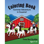 Summer Adventure Coloring Book Three Best Buddies Paperback