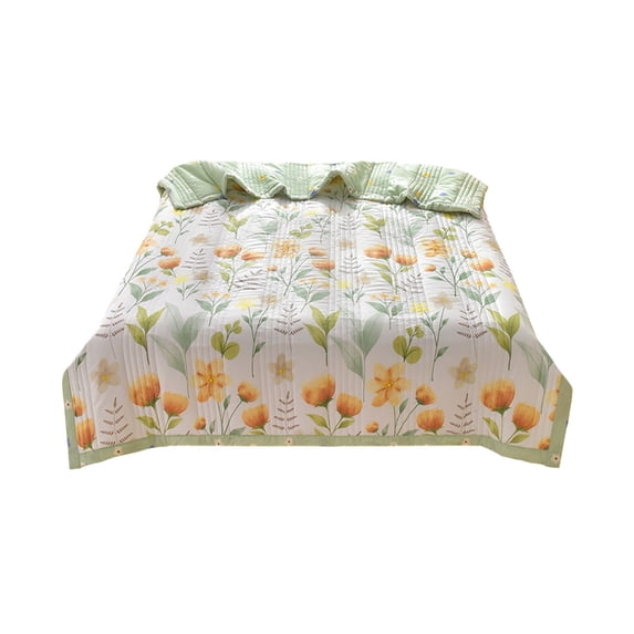 Summer Air-Conditioning Quilt, Lightweight and Breathable, Double-Layered Washed Cotton Gauze Summer Quilt, Summer Dream Style (39.4*59.1" Multicolor).