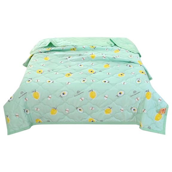 Summer Air Conditioning Quilt, Skin-Friendly Washed Cotton for Cool Sleep, Breathable Lightweight for Warm Weather, Machine Washable Durable Construction Modern Style for Single Double Bed Sofa Throw