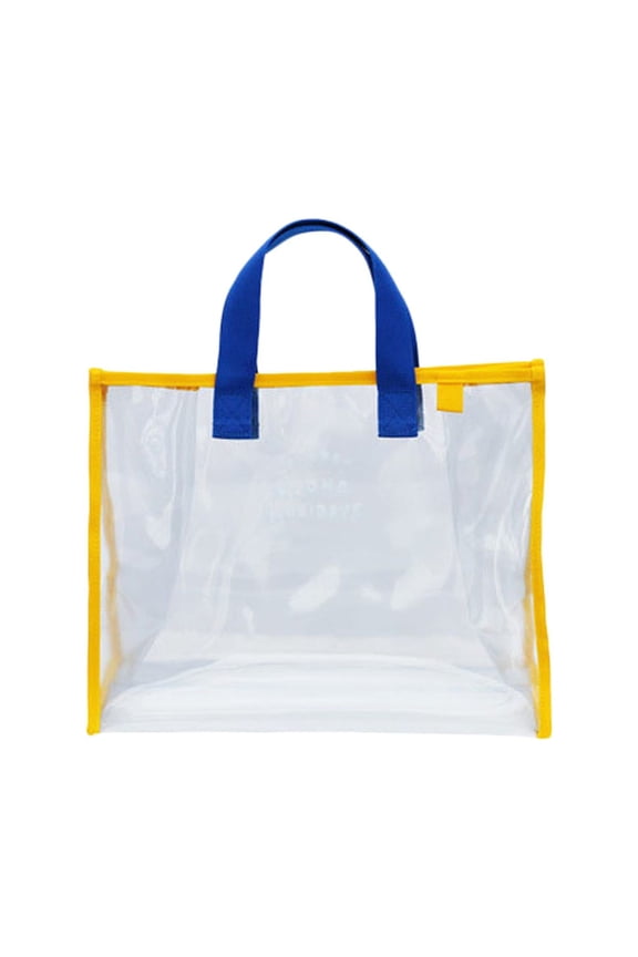 Summer Aloha Holidays Hand Carrying Swimming Bag Portable Clothing Storage Bag Fashion Transparent Beach Bag Travel Tote Bag