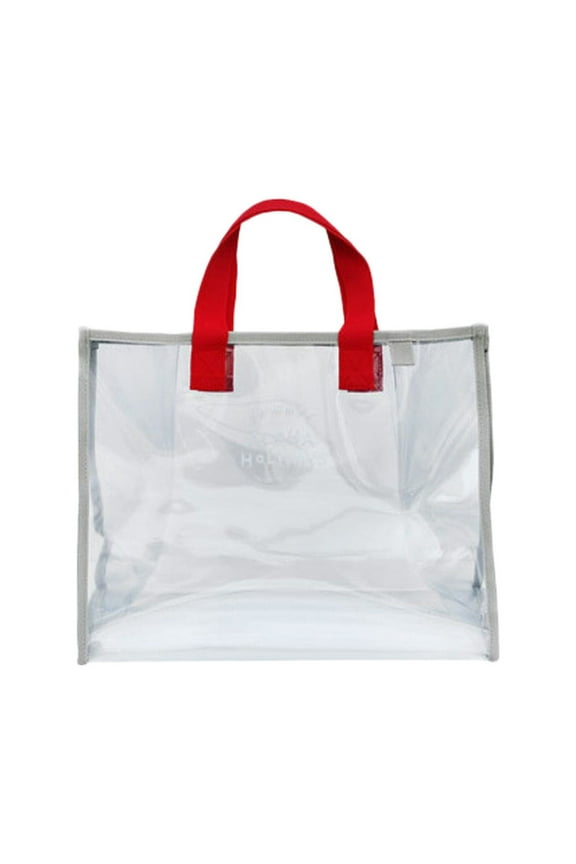 Summer Aloha Holidays Hand Carrying Swimming Bag Portable Clothing Storage Bag Fashion Transparent Beach Bag Travel Tote Bag