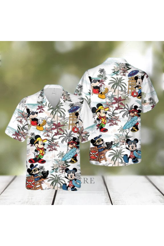 Summer Aloha Mickey Mouse Hawaiian Shirt Summer Gift For Friend