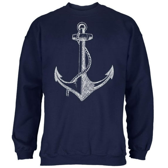 Summer Anchor Navy Adult Sweatshirt - X-Large