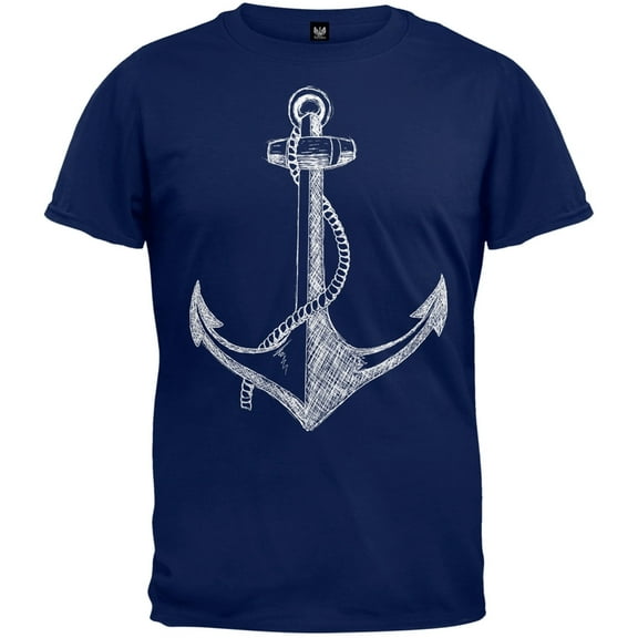 Summer Anchor Navy T-Shirt - Large