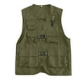 thumbnail image 1 of Summer And Autumn Men's Vest Vest Workwear Large Pocket Weaving Strap Sleeveless Canister Fishing Suit Multi Pocket Outdoor Sports Vest, 1 of 6