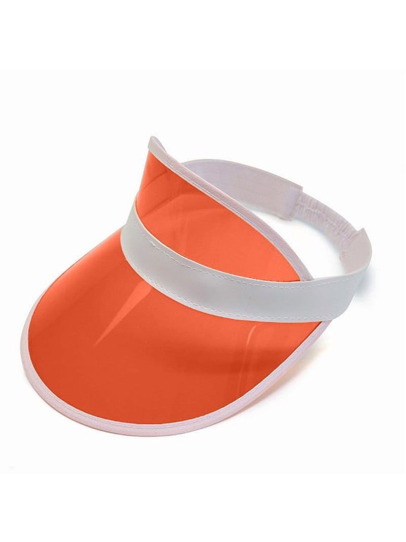 Summer Anti-UV Women Men Baseball Hat Transparent Empty Top Plastic PVC Sunshade Hat Bicycle Sun Hat Sports Accessories