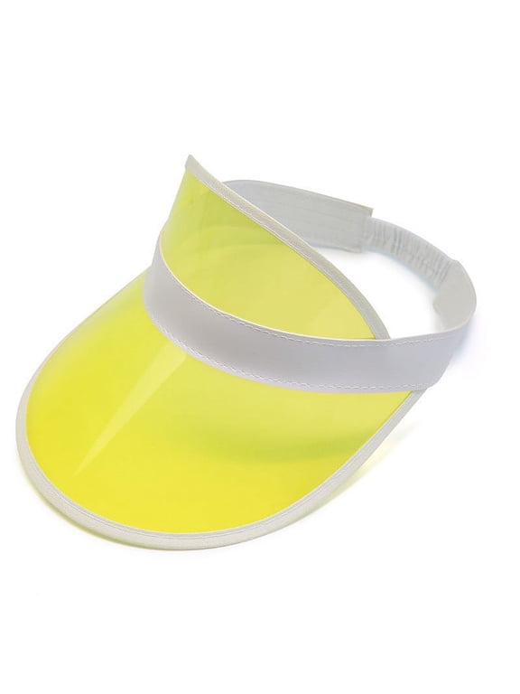 Summer Anti-UV Women Men Baseball Hat Transparent Empty Top Plastic PVC Sunshade Hat Bicycle Sun Hat Sports Accessories