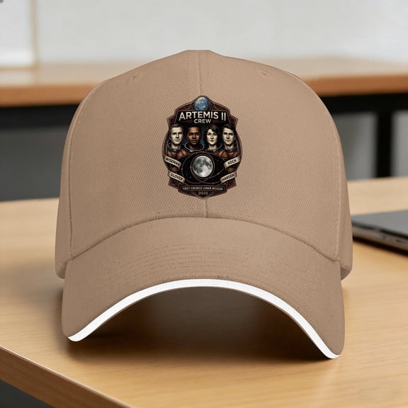 Summer Artemis II Baseball Cap Hiking Fishing Y2k Funny Custom DIY Sun Hip Hop Hats Unisex-Teens Sunscreen Snapback Cap