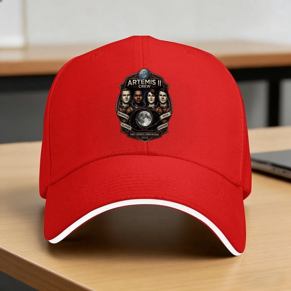Summer Artemis II Baseball Cap Hiking Fishing Y2k Funny Custom DIY Sun Hip Hop Hats Unisex-Teens Sunscreen Snapback Cap