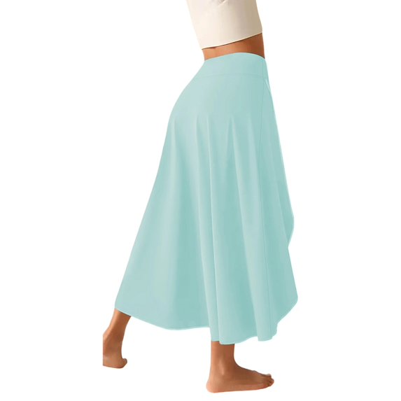 Summer Athletic Skirt With Pockets Stretchy Golf Practice Wear Ruffle Trim