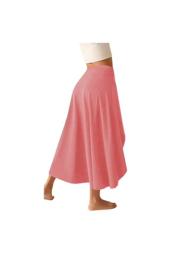 Summer Athletic Skirt With Pockets Stretchy Golf Practice Wear Ruffle Trim