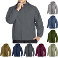 thumbnail image 1 of Summer Autumn Mens Rain Jacket Raincoat Windbreaker Running Waterproof Lightweight Packable with Hood Travel Hiking Cycling Functional Side Pockets Solid Color Mens Jackets, 1 of 10