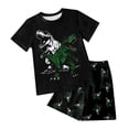 thumbnail image 1 of Summer Baby Boy Clothes 2T Toddler Baby Boy Summer Clothes Waffle Truck Embroidery Short Sleeve Tops T-Shirt and Shorts Sets Cute 2Pcs Outfits, 1 of 4