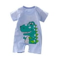 thumbnail image 1 of Summer Baby Boys Clothing Agkizg Baby Boys Bodysuits, Baby Boys Short Sleeves Rompers, Clothing Newborn Baby Cotton Short Sleeve Thin Crawling Suit Baby Onesie Ha Clothes, 1 of 3