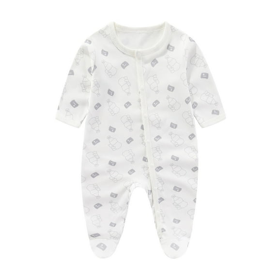 Summer Baby Boys Clothing Agkizg Baby Boys Bodysuits, Baby Boys Short Sleeves Rompers, Toddler Baby Girls Boys Long Sleeve Printed Color T-Shirt Round Neck Jumpsuit Romper