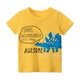 thumbnail image 1 of Summer Baby Boys T-Shirt Dinosaur Print Top Short Sleeved T-Shirt Cartoon Tee Toddler Boys Clothing, 1 of 5