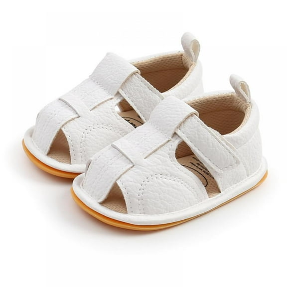 Summer Baby Girl Breathable Soft-soled PU Sandals Toddler Shoes First Walker PU Shoes