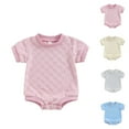 thumbnail image 1 of Summer Baby Girls Clothing Agkizg Baby Girls Bodysuits,Baby Girls Short Sleeve Rompers,Baby Onesie Newborn Climbing Clothes Short Sleeve Thin Ha Clothes Bag Fart Clothes, 1 of 4