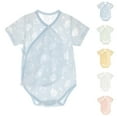 thumbnail image 1 of Summer Baby Girls Clothing Agkizg Baby Girls Bodysuits, Baby Girls Short Sleeve Rompers, Baby Short Sleeved Bag Fart Clothes Thin Cotton Abdominal Protection Baby Jumpsuit Clothes Newborn Clothes, 1 of 3