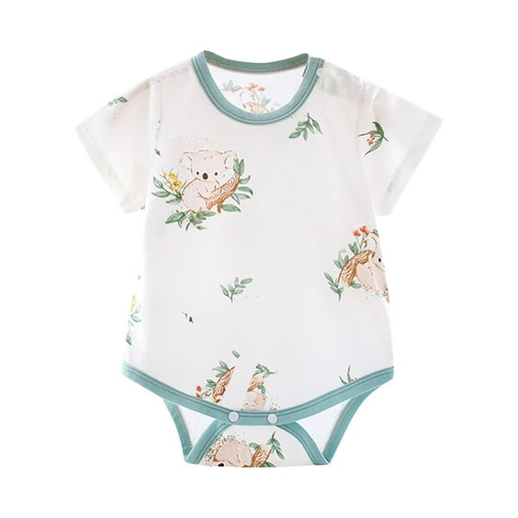 Summer Baby Girls Clothing Agkizg Baby Girls Bodysuits, Baby Girls Short Sleeve Rompers, Children's Comfortable Jumpsuit Baby Short Sleeved Breathable Bag Fart Clothes