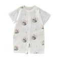thumbnail image 1 of Summer Baby Girls Clothing Agkizg Baby Girls Bodysuits, Baby Girls Short Sleeve Rompers, Children's Comfortable Jumpsuit Baby Short Sleeved Breathable Bag Fart Clothes, 1 of 3