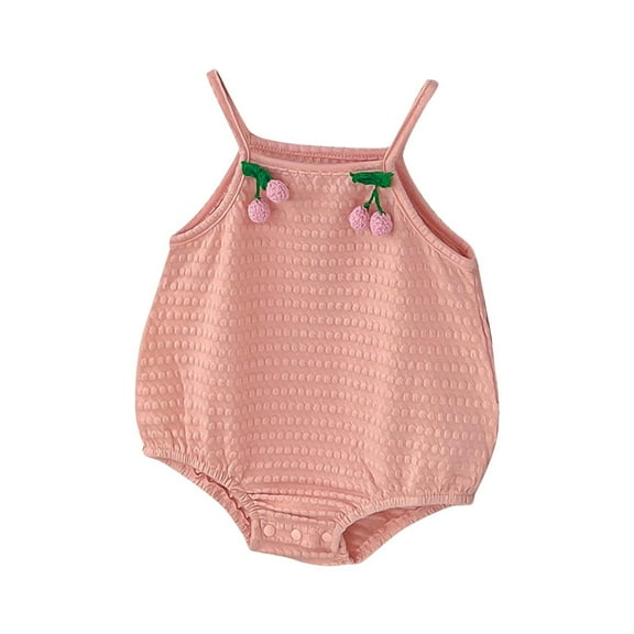 Summer Baby Girls Clothing Agkizg Baby Girls Bodysuits, Baby Girls Sleeveless Rompers, Fashionable Children's Sleeveless Camisole Jumpsuit Baby Breathable Bag Fart Jacket