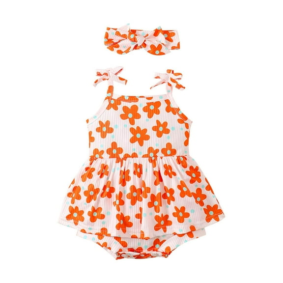 Summer Baby Girls Clothing Agkizg Baby Girls Bodysuits,Baby Girls Sleeveless Rompers,Girls' Sleeveless Ruffled Lace Round-Neck Embroidery Printed Princess Bow Skirt Rompers