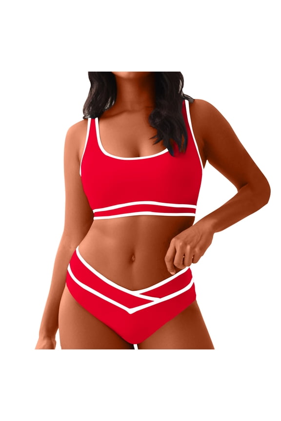 Summer Bathing Suits for Women Sport Swimsuits for Women Two Piece Bathing Suits Beach Swim Suits 2 Piece Swimsuit Clearance 4.00