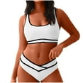 thumbnail image 1 of Summer Bathing Suits for Women Sport Swimsuits for Women Two Piece Bathing Suits Beach Swim Suits 2 Piece Swimsuit Clearance for Women, 1 of 7