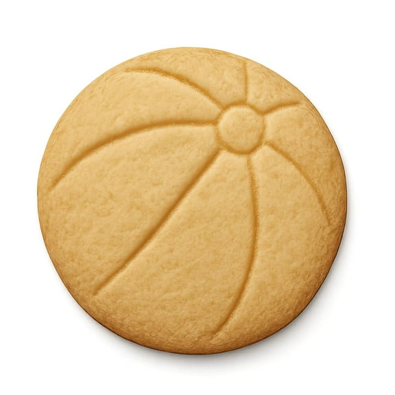 Summer Beach Ball Cookie Cutter & Stamp 4x4" for Baking & Fondant Clay Embosser