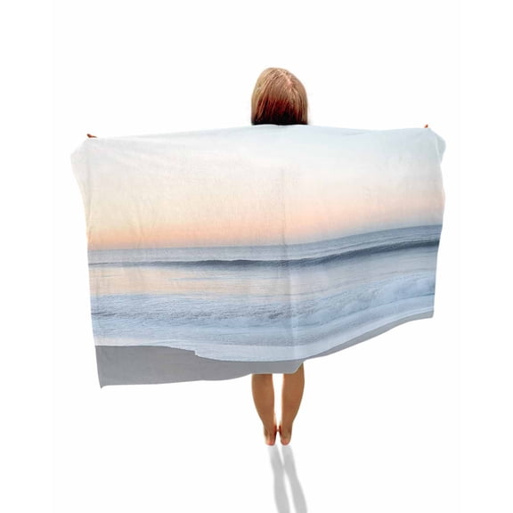 Summer Beach Beach Towels Oversized Super Absorbent, Coastal Nautical Seaside Ocean Lightweight Bath Towel Quick Dry Sets For Bathroom/Pool/Rv Camping/Beach Play/Gym Room/Picnic 23"x47"