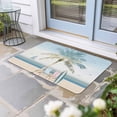 thumbnail image 1 of Summer Beach Chair Door Mat Indoor Outdoor, Coastal Palm Trees Canoeing Non Slip Welcome Mat with Rubber Backing, Absorbent Fabric Front Door Mats Entryway Rug for Home Patio Entrance 20"x31.5", 1 of 9
