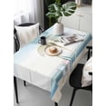 thumbnail image 1 of Summer Beach Chair Tablecloth Rectangle Table Cloth 60x120,Waterproof Outdoor Table Cloth Covers Decorative Table Protector,Coastal Palm Trees Canoeing Washable Table Cover for Kitchen Dinning Party, 1 of 8
