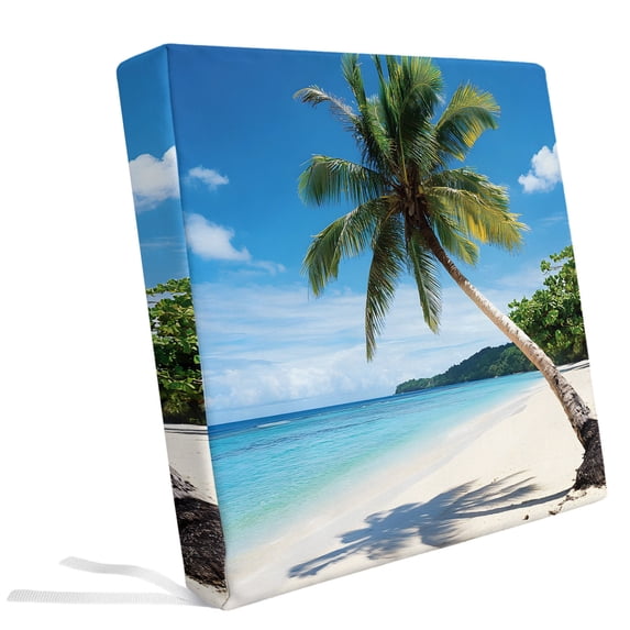 Summer Beach Coconut Tree Outdoor Seat Cushion Covers Set of 2 ...