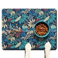 thumbnail image 1 of Summer Beach Dog Food Mat with Tropical Floral and Boho Inspired Prints – Absorbent, Quick Dry Pet Feeding Mat with Vibrant Botanical and Palm Leaf Patterns, 1 of 7