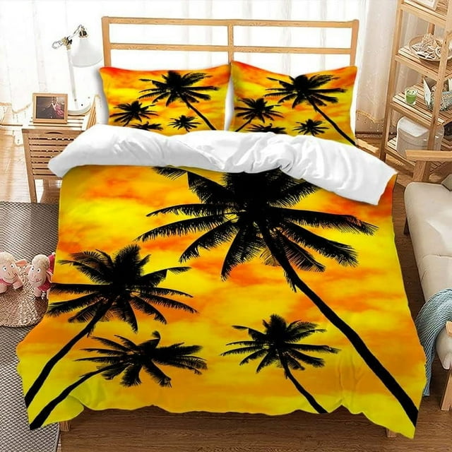 Summer Beach Duvet Cover Set Twin Full Queen King Ocean Bedding Set
